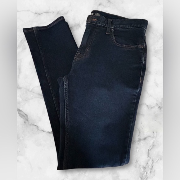 Old Navy Men’s Skinny Built in Tough Built in Flex Dark Wash Jeans Size 34/34 - Picture 4 of 9